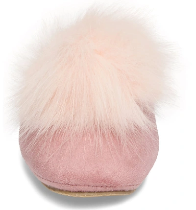 Shop Patricia Green Pretty Pouf Slipper In Pink Suede