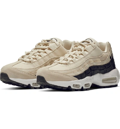 Nike Air Max 95 Premium Sneaker In Light Cream/ Oil Grey/ White | ModeSens