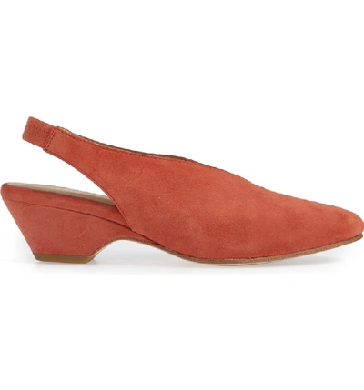 Shop Eileen Fisher Gatwick Slingback Pump In Spice Suede