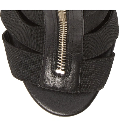 Shop Michael Michael Kors Margaret Ankle Bootie In Black Fabric/ Vachetta Leather