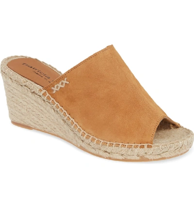 Shop Patricia Green Shen Espadrille Mule In Dark Camel Suede