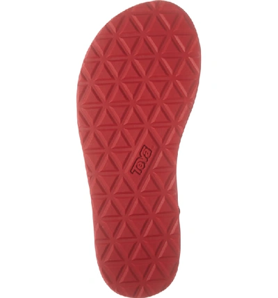 Shop Teva Midform Universal Sandal In Racing Red Leather