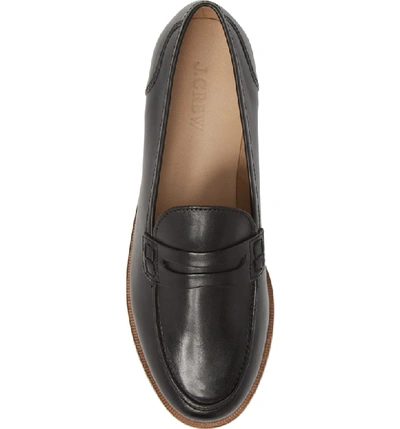 Shop Jcrew Ryan Penny Loafer In Black Leather