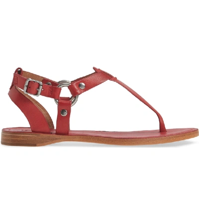Shop Frye Rachel T-strap Sandal In Red