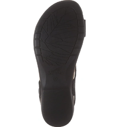 Shop Dansko Reece Sandal In Black Suede