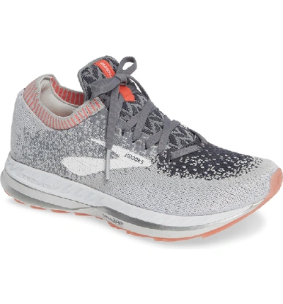 Shop Brooks Bedlam Running Shoe In Grey/ Coral/ White