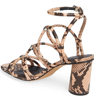 Shop Rebecca Minkoff Apolline Strappy Sandal In Rosewood Leather