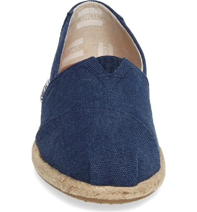 Shop Toms Espadrille Slip-on In Navy