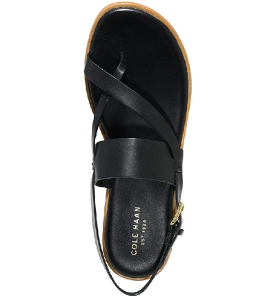 Shop Cole Haan Anica Sandal In Black Leather