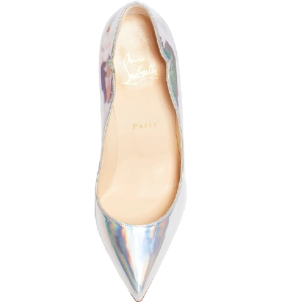 Shop Christian Louboutin Hot Chick Scallop Pump In Silver
