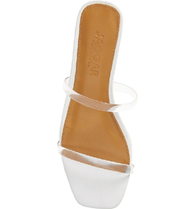 Shop Jaggar Transparent Strap Slide Sandal In Clear