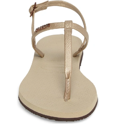 Shop Havaianas You Riviera Sandal In Sand Grey