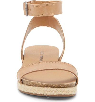 Shop Lucky Brand Garston Espadrille Sandal In Stone Leather