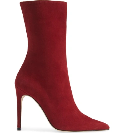 Shop Alexandre Birman Cuba Boot In Scarlet Suede