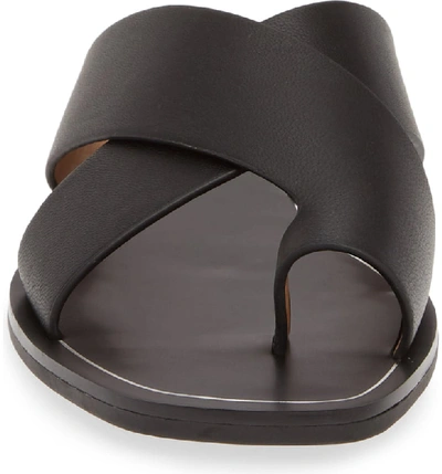 Shop Kensie Nola Slide Sandal In Black Leather