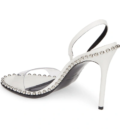 Shop Alexander Wang Nova Studded Sandal In White