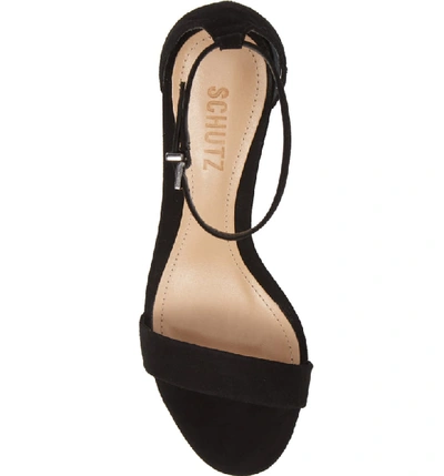 Shop Schutz Chimes Ankle Strap Sandal In Black Leather