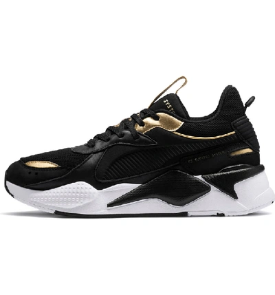Shop Puma California Sneaker In Black/ Team Gold