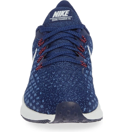 Shop Nike Air Zoom Pegasus 35 Running Shoe In Blue Void/ Ghost Aqua/ Indigo