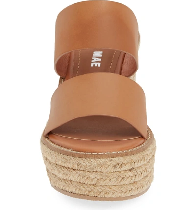 Shop Alias Mae Kaara Espadrille Wedge Sandal In Light Tan Leather