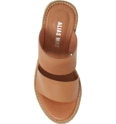 Shop Alias Mae Kaara Espadrille Wedge Sandal In Light Tan Leather