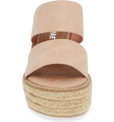 Shop Alias Mae Kaara Espadrille Wedge Sandal In Blush Leather