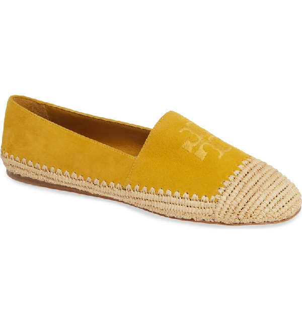 tory burch woven cap toe flat