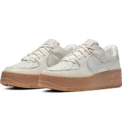 Shop Nike Air Force 1 Sage Low Lx Sneaker In Pale Ivory/ Light Brown