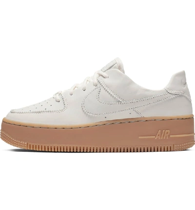 Shop Nike Air Force 1 Sage Low Lx Sneaker In Pale Ivory/ Light Brown