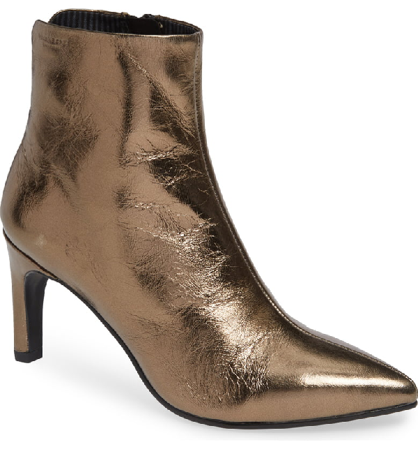 gidsel Optøjer fiktiv Vagabond Shoemakers Whitney Pointy Toe Bootie In Bronze Leather | ModeSens