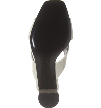 Shop Saint Laurent Loulou Slide Sandal In White Patent