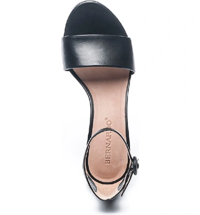 Shop Bernardo Belinda Ankle Strap Sandal In Black Leather