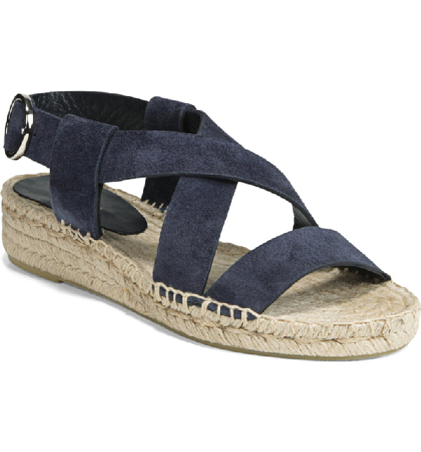 blue espadrille sandals