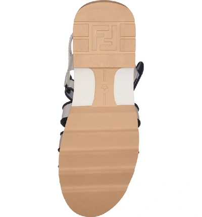 Shop Fendi T-rex Platform Sandal In White