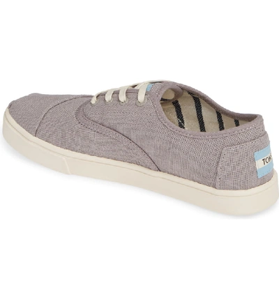 Shop Toms Cordones Oxford Sneaker In Morning Dove Heritage Canvas