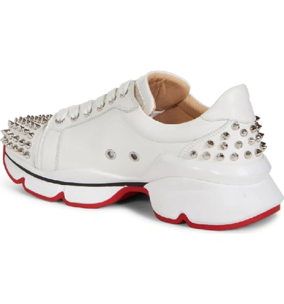 Christian Louboutin Vrs 2018 Studded Leather Sneakers In White | ModeSens