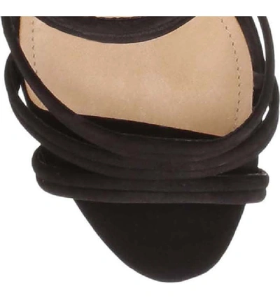 Shop Schutz Bogga Platform Sandal In Black Nubuck Leather