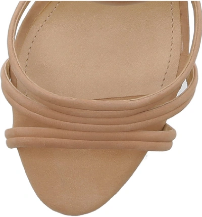 Shop Schutz Bogga Platform Sandal In Honey Beige Nubuck Leather