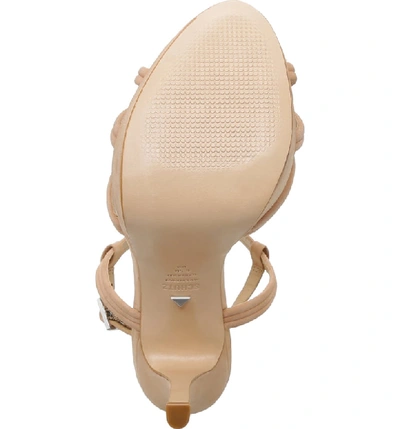 Shop Schutz Bogga Platform Sandal In Honey Beige Nubuck Leather