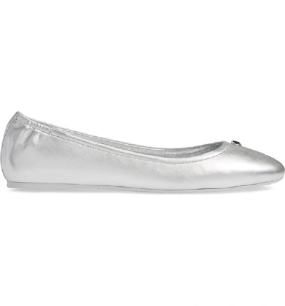Kate Spade Kora Ballet Flat In Silver | ModeSens