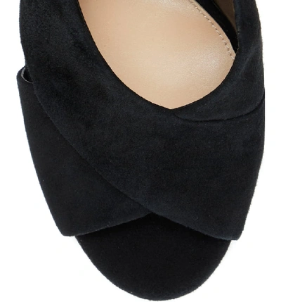 Shop Vince Camuto Slingback Platform Sandal In Black 01 Suede