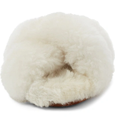 Shop Ariana Bohling Crisscross Genuine Alpaca Slipper In White