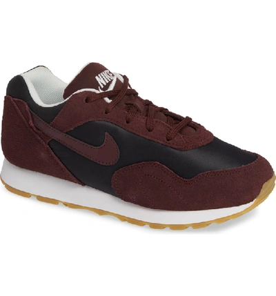 Shop Nike Outburst Sneaker In Black/ Burgundy-summit White