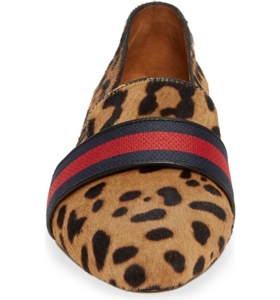 Shop Veronica Beard Griffin Genuine Calf Hair Loafer In Brown Leopard