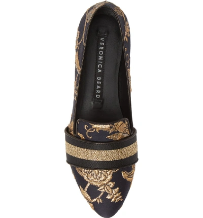 Shop Veronica Beard Griffin Genuine Calf Hair Loafer In Graphite/gold
