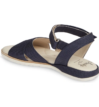 Shop Amalfi By Rangoni Bice Quarter Strap Sandal In Navy Leather