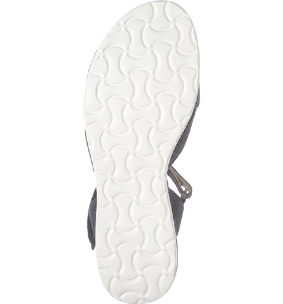 Shop Amalfi By Rangoni Bice Quarter Strap Sandal In Navy Leather