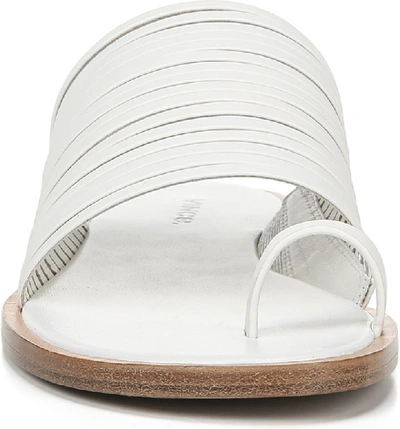 Shop Vince Penrose Toe Loop Sandal In Off White