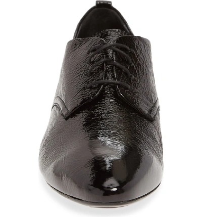Shop Agl Attilio Giusti Leombruni Pointy Toe Derby In Black Patent