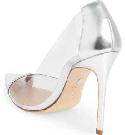 Shop Schutz Cendi Transparent Pump In Silver